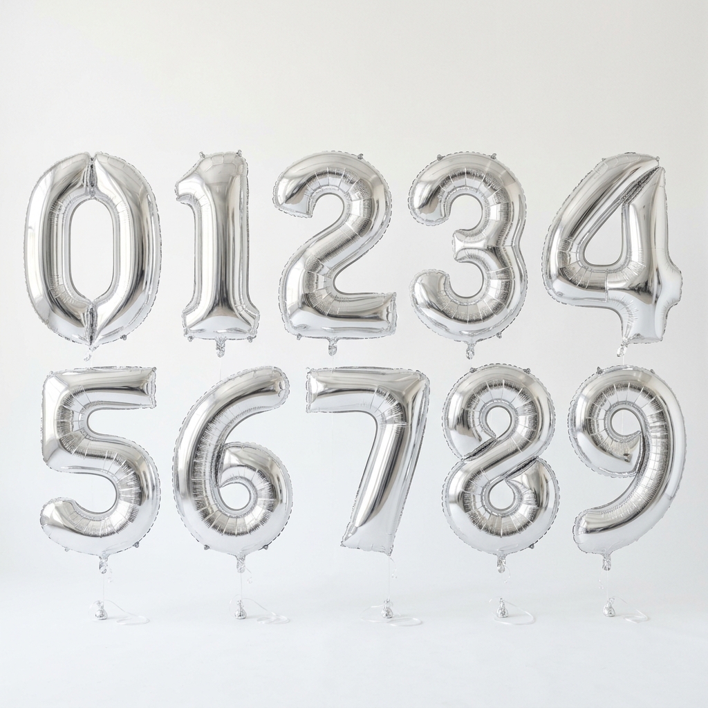 Number Balloons 0-9